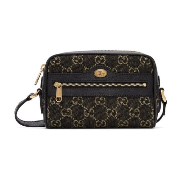 Gucci Ophidia Black Mini GG Shoulder Bag - Picture 1 of 5